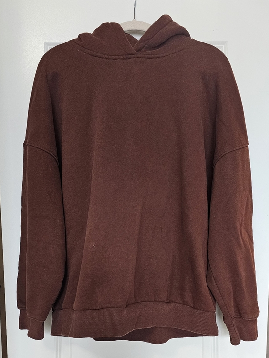 anrabess Tops - ANRABESS Oversized Hoodie Brown Cozy Fleece Pullover Sweatshirt Women’s Large